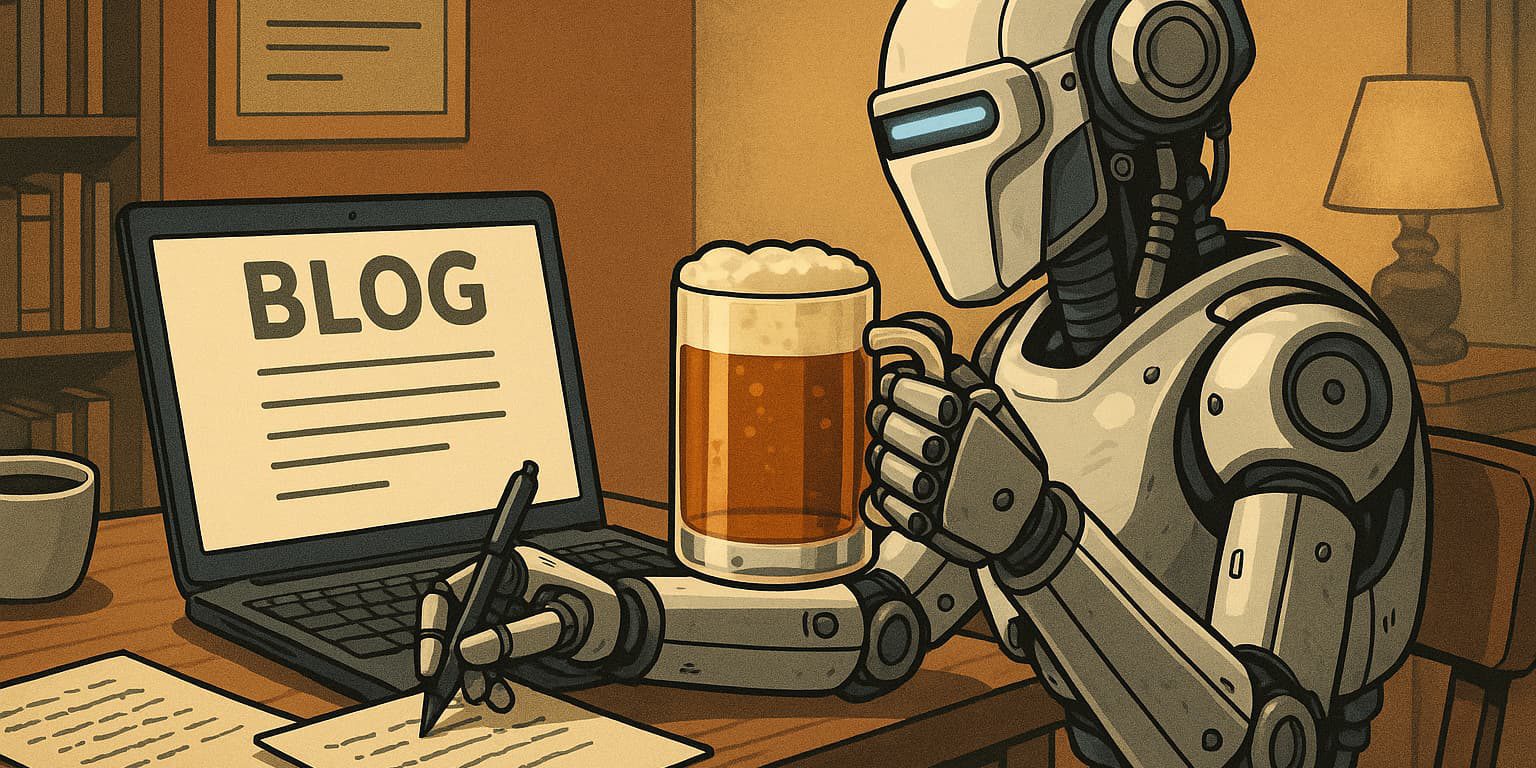 Robot writing blog ChatGPT Image Sep 26, 2025, 11_58_47 AM
