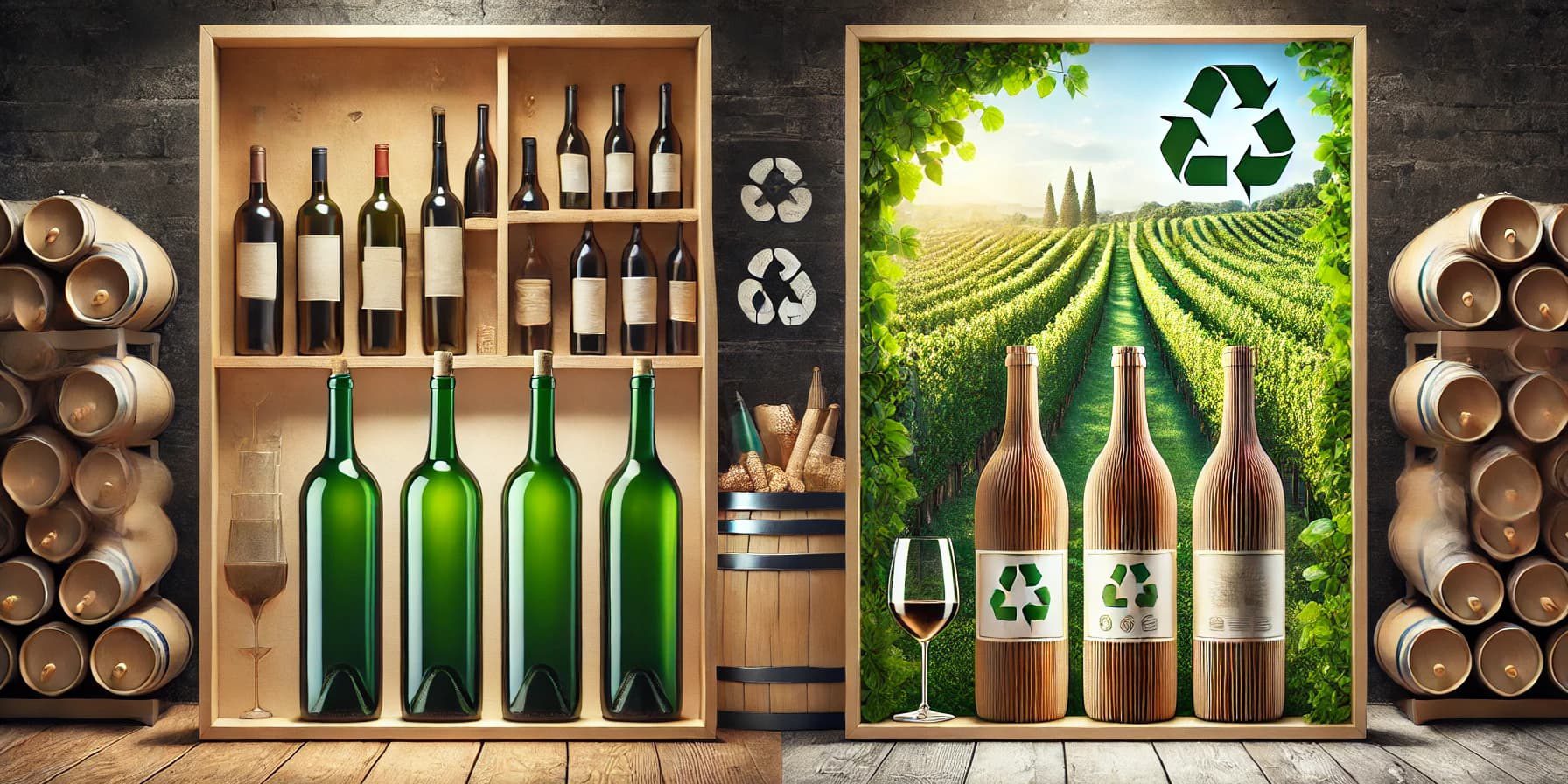 Cardboard Wine bottles Cardboard Wine bottles