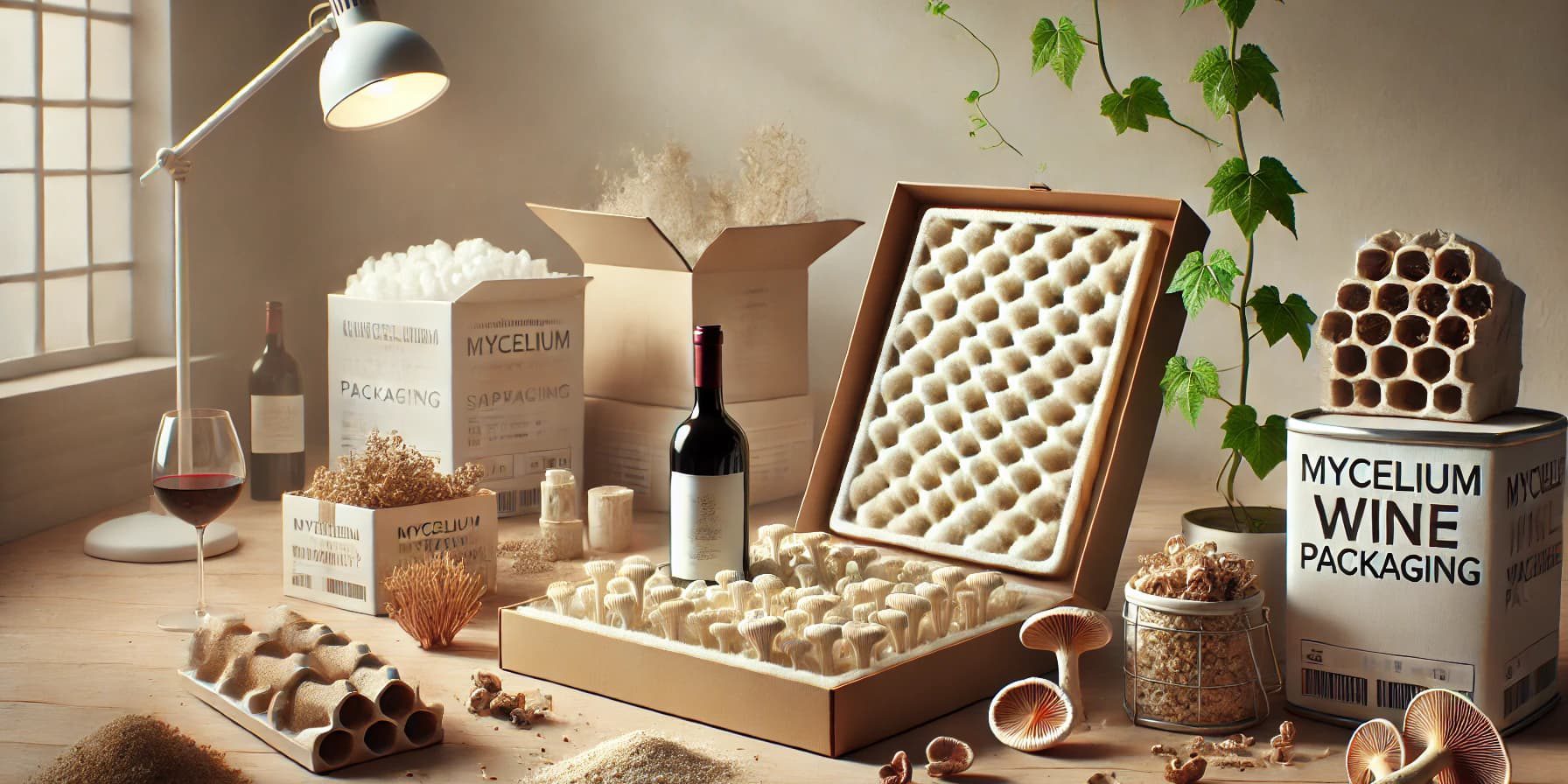 mycelin mushroom wine packaging