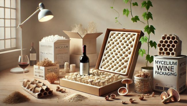 mycelin mushroom wine packaging